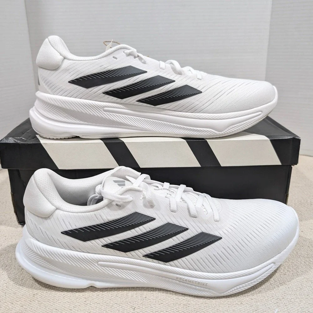 Adidas Supernova Ease M White Black Running Shoes JH8559 Mens 11.5